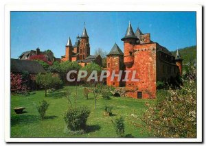 Postcard Modern Collonges Red Correze The steeple of the church and the castl...