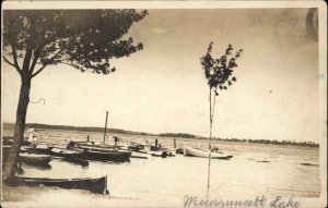 Wesserunsett Lake Maine Boats Somerset County Real Photo Postcard Madison?