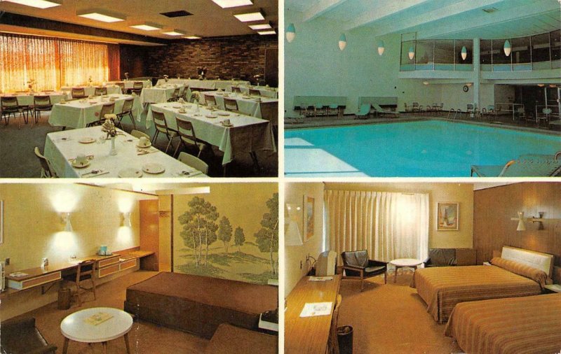 URBANA, Illinois IL  HOWARD JOHNSON MOTOR LODGE  Room~Indoor Pool 1973 ROADSIDE