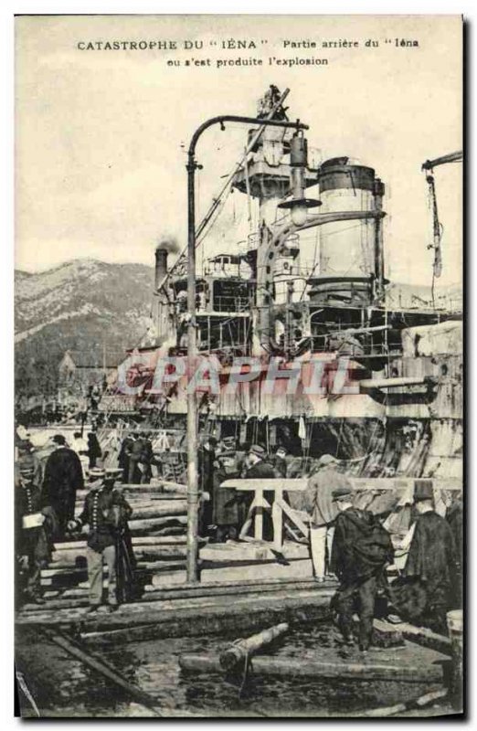 Old Postcard Boat War Catastrophe From the Rear Party Jena Jena or s the expl...