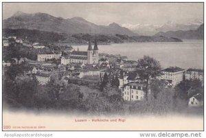 Switzerland Luzern Hofkirche und Rigi