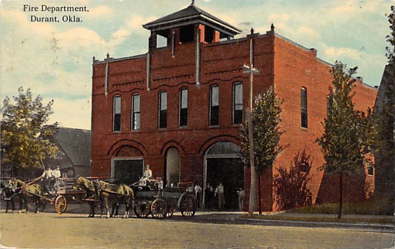 Fire Dept. Durant, Okla., USA Fire Department 1914 