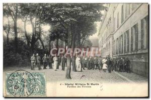 Old Postcard Military Hospital St Martin Pavilion feverish Army