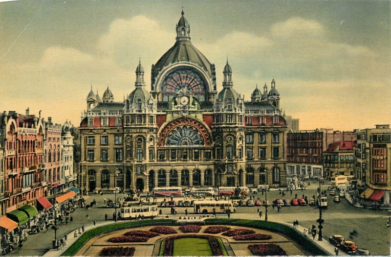 Set of 7 postcards Antwerp Belgium