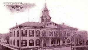 Vintage Postcard 1906 View of Court House Building Freehold New Jersey N.J.