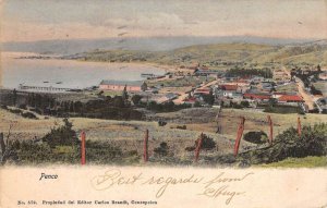 Penco Chile Birds Eye View Vintage Postcard AA99774