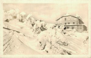 Czech Republic Jeseniky Chata na Šeráku Jeseník Vintage RPPC 07.95