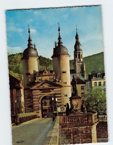 Postcard Brückentor Heidelberg Germany