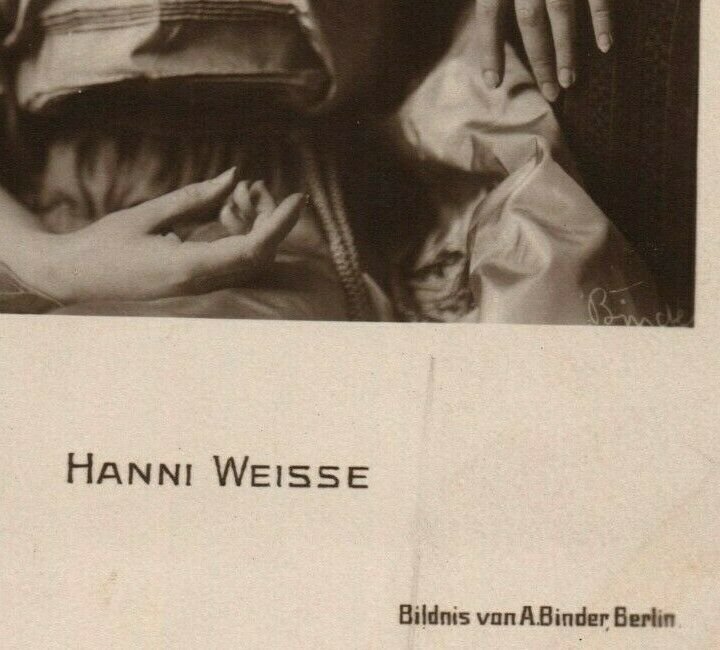 Hanni Weisse in Hat German Theater & Film Actress Vintage RPPC Unposted