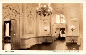 Pennsylvania Philadelphia Independence Hall Main Corridor Real Photo