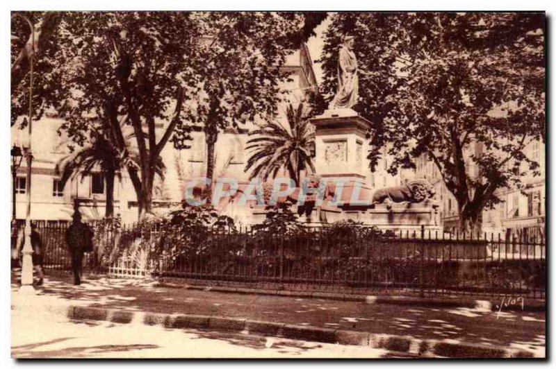 Corsica - Corsica - Ajaccio - Ile de Beaute - Place des Palmiers - Fountain o...