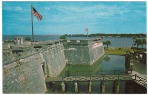 Drawbridge, Castillo De San Marcos National Monument, St Augustine FL Postcard