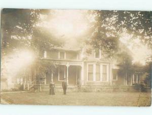 Old rppc BUILDING SCENE Architecture Postcard AB1062