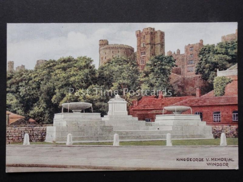 Berkshire: Windsor, King George V Memorial by J.Salmon No.4181 Art by C.T Howard