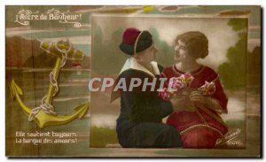 Old Postcard The Anchor Happiness Army marine