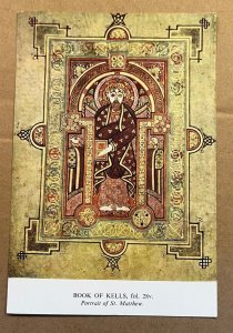 UNUSED PC - BOOK OF KELLS, PORTRAIT OF MATTHEW, TRINITY COLL., DUBLIN, IRELAND