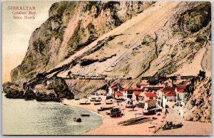 Gibraltar Catalan Bay From North Residences & Boats Postcard