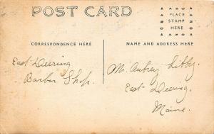 East Deering Portland ME Barber Shop Electric Massage Ladies  RPPC Postcard