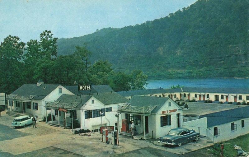 Postcard Edgewater Steal House and Motel Gauley West Virginia 