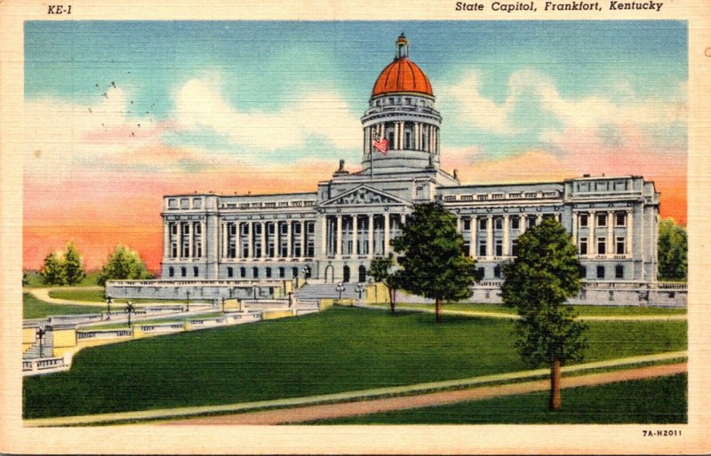 Kentucky Frankfort State Capitol Building Curteich