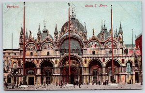 Venezia Chiesa S. Marco Basilica Patriarchal Cathedral Venice Italy Postcard