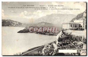 Aix les Bains - View from the Terrace of the Chalet Restaurant Chambotte alt ...