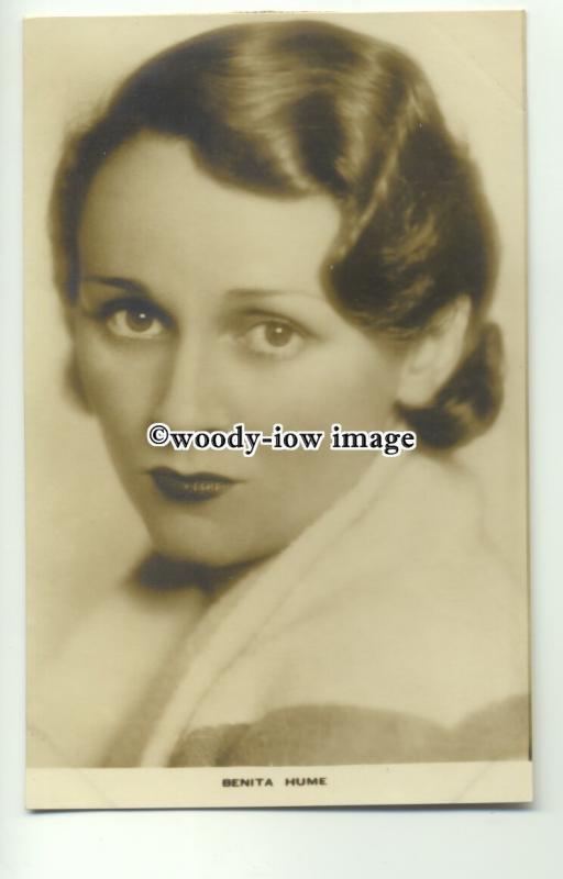 b3287 - Film Actress - Benita Hume - postcard by Film Weekly