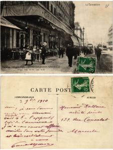 CPA AK MARSEILLE La Cannebiere Cafe Commerce (378386)