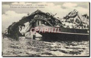 Old Postcard Boat War Catastrophe of Freedom September 25, 1911 Removal of de...