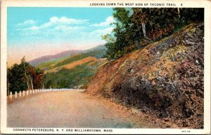 West Side of Taconic Trail Petersburg NY to Williamstown MA Vintage Postcard S44