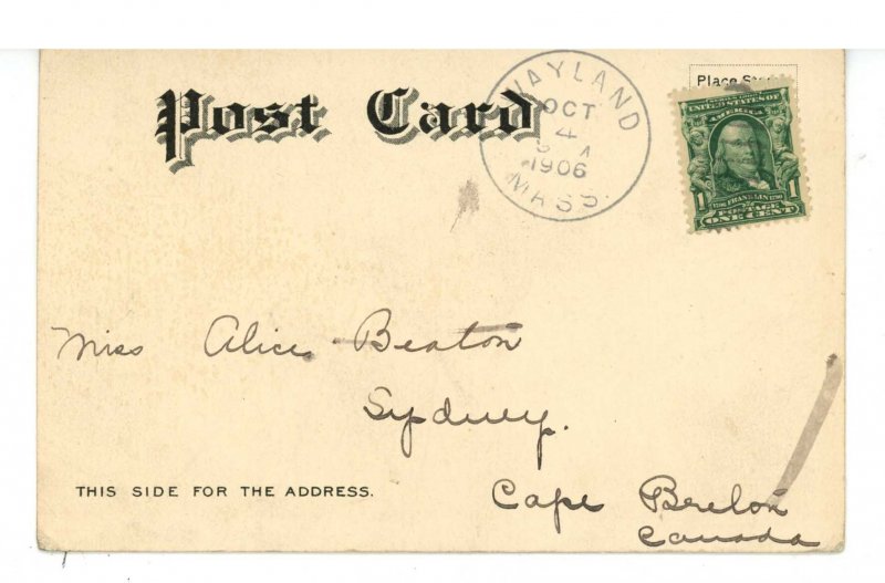 MA - Boston. Commonwealth Ave. Street Scene ca 1906