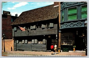 Boston Massachusetts~Paul Revere House 19 North Square~Vintage Postcard