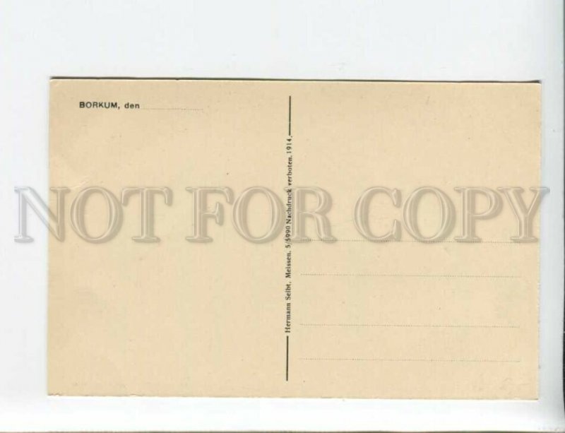 3173837 GERMANY Borkum LIGHTHOUSE Vintage postcard