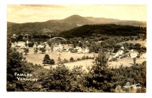 VT - Fairlee. Bird's Eye View, 1940's.   *RPPC