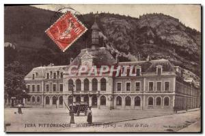 Postcard Old Picturesque Jura Morez Hotel De Ville