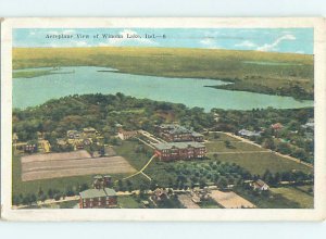 Linen AERIAL VIEW Winona Lake - Wayne Indiana IN AD0356