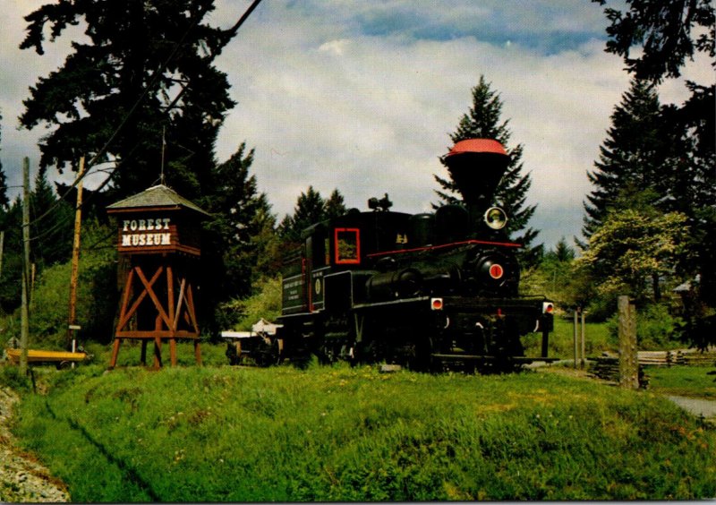 Canada British Columbia Duncan Forest Museum Logging Train