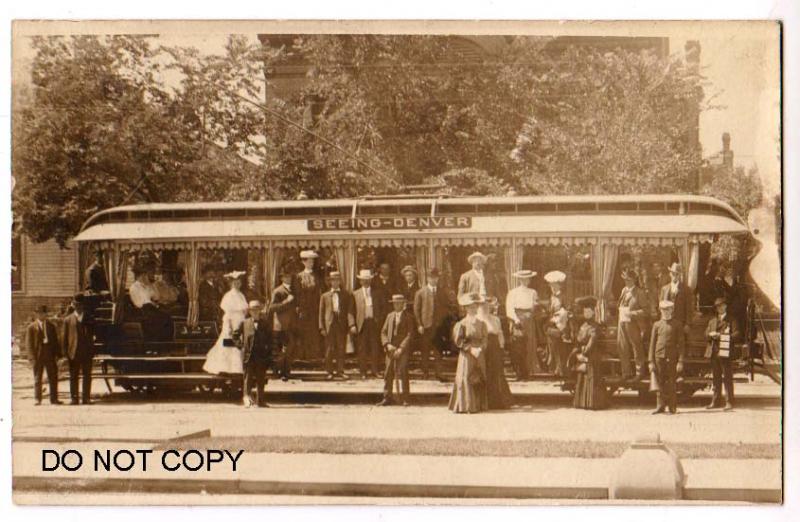 RPPC, Trolley, Seeing Denver Colo