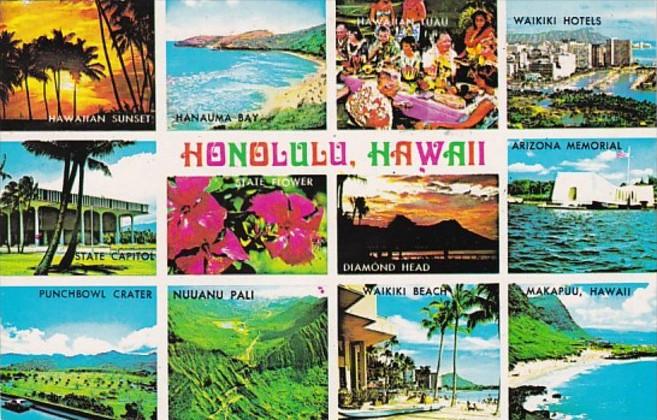 Hawaii Honolulu Multi View 1985