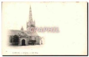 Old Postcard Carnac the & # 39Eglise