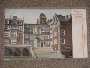 University of Pennsylvania,  Entrance to Dormitories, 1905, used vintage card