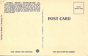 PA - Gettysburg. General Meade's Headquarters