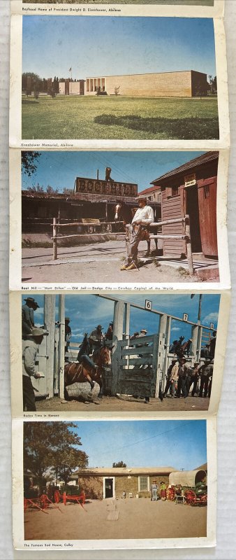 Kansas 12 Postcard Souvenir Folder