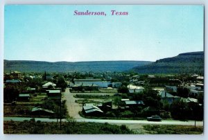 Sanderson Texas Postcard Aerial View Growing Cattle Ship Ranching Center c1960
