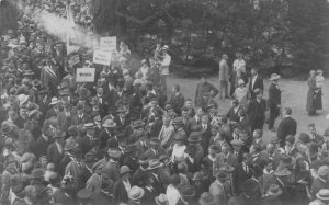 Pfalzer German Empire Post War Street Parade Antique Real Photo Postcard