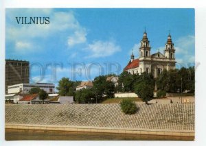 493243 USSR 1990 Lithuania Vilnius shopping center the church of St. Raphael