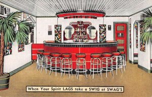 Stuart Florida Swig Swag's Corner Interior Vintage Postcard AA30049