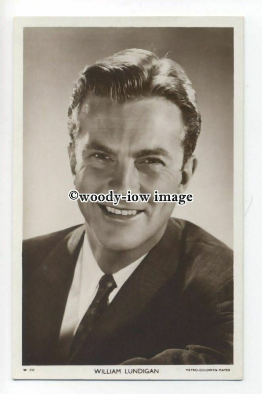 b3909 - Film Actor - William Lundigan, Picturegoer postcard No.W737