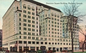 Vintage Postcard Dominion Square Gazette Office Building Montreal Canada