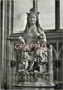 Modern Postcard Cathedral of Sens (Yonne) Virgin Jaulnes Manual (1334) Altar ...